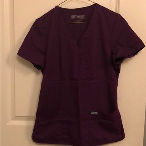 GREYS ANATOMY MEDIUM SCRUB TOP